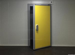 Puerta de Cámara Frigorífica de Doble Hoja Tipo Batiente con Aislamiento Térmico, Diseño Moderno, Construcción de Plástico y Acero para Almacén - Product Image 3