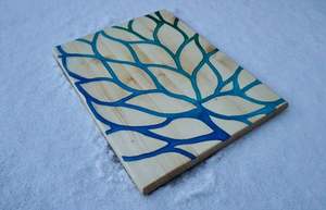 Planche de service en résine feuille d'hiver, 24 pièces, planche à fromage, cadeau de mariage - Product Image 3