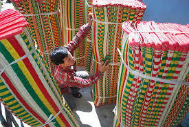 Tapis calmant naturel tissé du Vietnam, tapisserie artisanales, décoration de la maison - Product Image 4