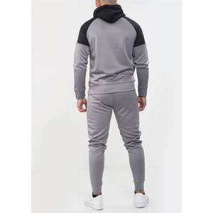 Ensemble de survêtement à capuche color block pour homme, vente en gros, vêtements de sport décontractés personnalisés 2026 - Product Image 4
