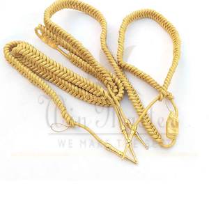 Accesorios de uniforme Aiguillettes de alta calidad Aiguillettes dorados ceremoniales 2024 - Product Image 4