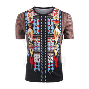 T-shirt personnalisé pour homme à manches courtes en tricot écologique respirant 200g polyester/coton sublimation - Product Image 1