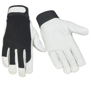 Guantes de seguridad de cuero de cabra para jardinería, accesorio mecánico automático para conducción, montaje - Product Image 1