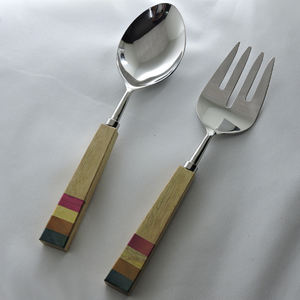 Serveur de salade classique de haute qualité de conception Unique d'acier inoxydable pour l'usage à la maison de Restaurants d'hôtel - Product Image 2