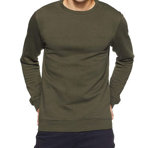 Sudadera con capucha personalizada para hombre, de alta calidad, 100% algodón, con cuello redondo, jersey liso de gran tamaño - Product Image 1