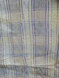 Vintage Traditional <b>Kantha</b> <b>Quilt</b> With Handmade Embroidery & Patch Work Design Throw For Home Furnishing & Garments Use Dhurries - Product Image 3