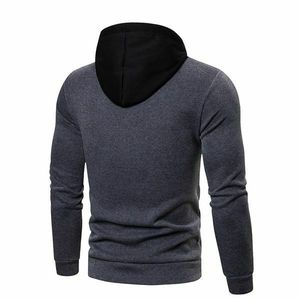 Sweat à capuche pour homme, vêtement de Fitness, à coupe ajustée, en coton, logo personnalisé, pour la course et l'athlétisme - Product Image 4