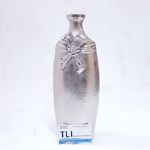 Florero decorativo de color plateado Metal de aluminio Diseño de alta calidad Escritorio Fancy Classic Modern Flower Vase - Product Image 3