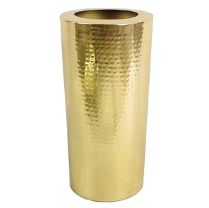 Florero de Metal de lujo hecho a mano de alta calidad de aluminio niquelado mejor soporte decorativo para flores para fiesta de boda - Product Image 4