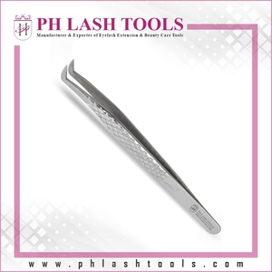 Pinzas de extensión de pestañas de alta calidad, diseño de corte de diamante, herramientas de aplicación de pestañas postizas, gran oferta, herramientas de maquillaje - Product Image 2