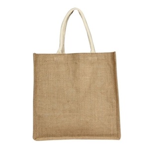 Latest Promotional Eco-friendly Plain Jute Shopping <b>Bag</b> Customized Logo Print Screen Printed Medium Shoulder Strap <b>Hessian</b> - Product Image 5