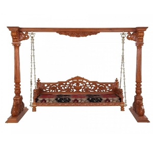 Jhoola de madera tallada a mano, hermoso Columpio de teca hecho a mano, proveedores de Jhoola, Columpio de madera tallada, decoración de Jhoola - Product Image 1