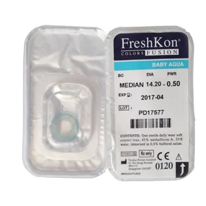 Atacado lente de contato do bebê-Freshkon lentes de contato cosméticas descartáveis, cor fusão 1 mês 2pcs