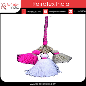 Borlas decorativas hechas a mano para cortinas, borlas para bolsos de la India - Product Image 6