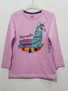 Ropa de calidad Premium Overrun etiquetas de marca para niñas y niños, camiseta de manga larga informal de algodón con cuello redondo, camiseta estampada, stock de Disney - Product Image 2