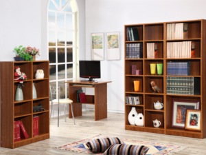 Living Room 8-Unit Wooden <b>Bookcase</b> - Product Image 3