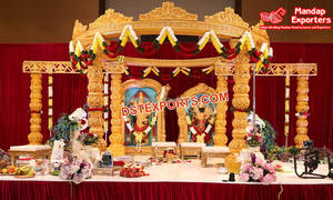 Telugu boda Pavo Real etapa Mandap Sur indio boda Pavo Real Kalyana Mandapam creativo Sri Lanka boda Pavo Real Mandap Reino Unido - Product Image 5