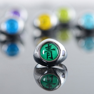 10 colori Anime Ninja <span class=keywords><strong>Akatsuki</strong></span> membri della lega ridimensionabile anelli in metallo artigianato in OPP Bag pacchetto per Cosplay - Product Image 4