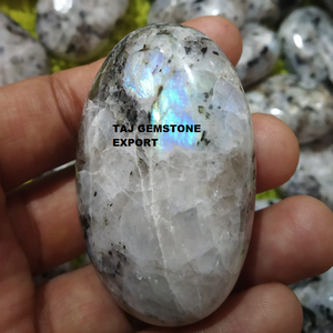 คริสตัลหินโมราธรรมชาติหินมูนสโตนสีรุ้งแวววาวมากคริสตัลอาเกตหินอาเกตสำหรับรักษา - Product Image 4