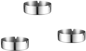 Cendrier rond en acier inoxydable King International (lot de 5) – Le meilleur cendrier multifonctionnel pour la maison et la table - Product Image 5