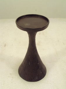 Cone Pillar Candle <b>Holder</b> <b>Hammered</b> for Indoor Decor - Product Image 5