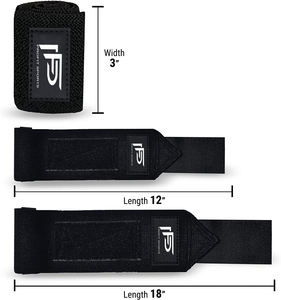 Muñequeras resistentes de alta calidad para entrenamiento de hombres fuertes y levantamiento de pesas Tamaño personalizable Unisex - Product Image 5