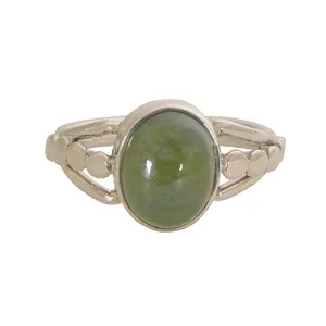 Schöner handgemachter natürlicher Edelsteins chmuck aus 925er Sterling silber Vasonite Jade Designer Ring für Frauen zum Großhandels preis