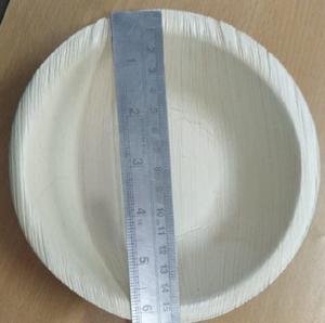 Plato de hoja de palma Areca desechable con patrón de planta romántica, plato ecológico grabado a mano para el hogar y las fiestas - Product Image 5