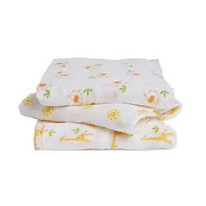 Muslin Wraps 100% Cotton Custom Made Muslin Swaddle Blanket Supplier India