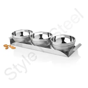 Set di tazze per gelato piccolo Snack piatti da portata ciotola di design con vassoio e cucchiaio Set di ciotole per Snack con vassoio ciotole per Snack