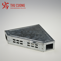 Couvercle solide en acier galvanisé Triangle écologique toutes saisons sans cruauté Rat Catch Box piège à souris pour la lutte antiparasitaire