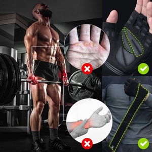 Gants de fitness pour hommes en néoprène à paume intégrale, séchage rapide, respirants, pour entraînement, cross-training, avec support de poignet, pour la musculation et les exercices de gym - Product Image 2