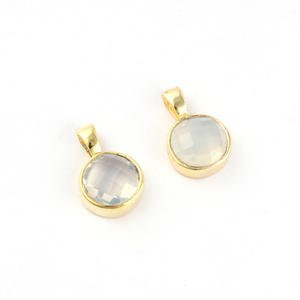 จี้ห้อยชุบทองทรงกลมสไตล์โบโฮ,ตัวเชื่อมต่อแบบจี้ห้อยเล็กๆรูปทรงกลมทำจากโลหะใช้เป็นส่วนตัวขายดี - Product Image 1