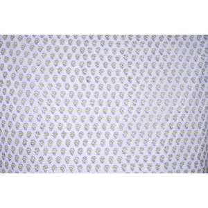 Hermosa Tela de Algodón con Estampado Floral a Mano en Azul y Verde Suave para Vestidos de Mujer, Bodas, Bolsos, Ropa de Niños y Niñas - Product Image 6