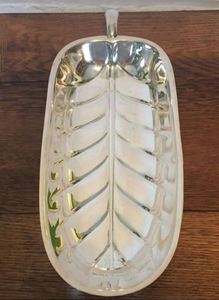 Stunning Solid Brass Food Serving Dish in Gold Color With Leaf Shape Design Perfect for <b>Tabletop</b> and Kitchen Accessory - Product Image 6