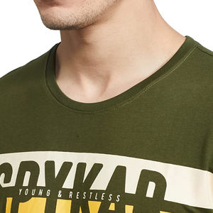 Camiseta de gran tamaño y peso pesado de alta calidad, camisa con estampado bordado personalizado en blanco, 100% algodón - Product Image 3