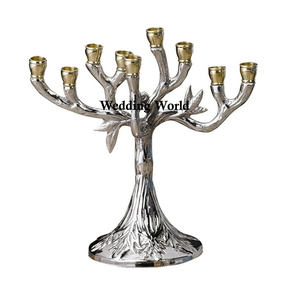 Bougeoir de créateur fait main de qualité supérieure Menorah en métal de luxe Classique Élégant Vente en gros Nouveau bougeoir fantaisie - Product Image 3