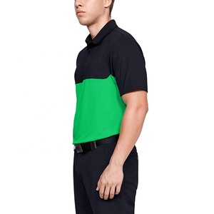 OEM-Polo de Golf de dos tonos para hombre, camisa de manga corta de algodón, ligera y suave para exteriores, a la moda - Product Image 4