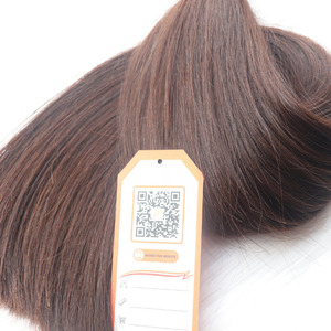 Extensiones de cabello humano con Nano anillo, Color #4, pelo vietnamita sin procesar, cutícula de ceniza, venta al por mayor - Product Image 5