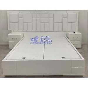Bjiou — meuble de chambre à coucher moderne blanc, brillant, élégant, nouveau modèle, meuble de chambre à coucher classique - Product Image 1