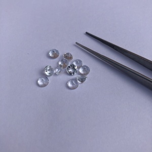 2mm 4mm 6mm pierre de Quartz cristal naturel à facettes coupe ronde pierre précieuse en vrac meilleur prix de gros fabricant pour la fabrication de bijoux - Product Image 2