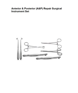 Juego de instrumentos de cirugía de reparación anterior y posterior hecho de acero inoxidable de alta calidad de grado alemán - Product Image 2