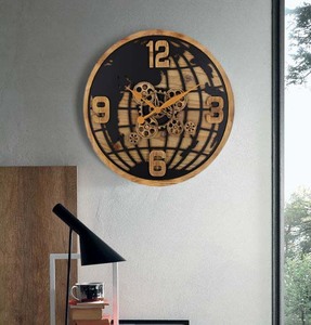 Cổ Bản Đồ Thế Giới Vòng Bằng Gỗ Đồng Hồ Treo Tường Hình Thiết Kế Bằng Gỗ Cho Trang Trí Nội Thất Nhà Trang Trí Phụ Kiện Đồng Hồ Treo Tường Đồng Hồ - Product Image 2