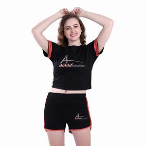 Ensemble de T-Shirt décontracté pour femmes, vêtements de nuit courts, grande taille, promo, été - Product Image 3