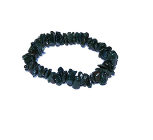 Bracelet de copeaux de pierre de sang naturelle fait à la main | Bijoux en pierre d'énergie de guérison en cristal - Product Image 3