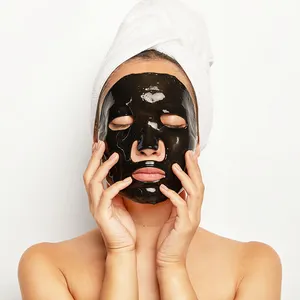 Masker Wajah Kecantikan Perawatan Kulit Kecantikan Adsorpsi Impurity Arang Teropong Hitam Grosir