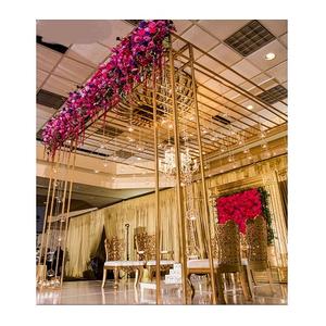 High Quality New Design <b>Wedding</b> Style Iron Gold Stage Backdrop for Sale - Product Image 2