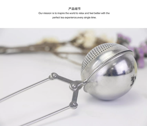 2024 loại mới lưới Snap bóng lọc lá lỏng trà Infuser thép không gỉ trà lọc lưới bóng với xử lý trà lọc Fil - Product Image 3