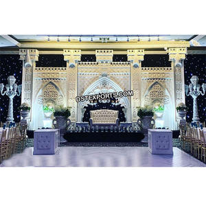 Magnifique scène de mariage sur le thème marocain, scène de mariage moderne, grand ensemble de scène en fibre, décoration de mariage occidentale, scène en fibre, France - Product Image 1