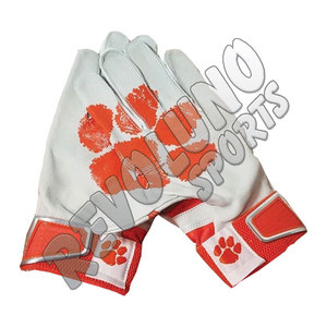 Récepteur Gants de football américain Paume collante Conception de logo personnalisé Impression par sublimation de qualité supérieure Dos de la main Confortable - Product Image 6